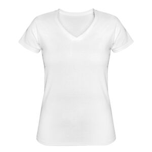 Playera Dama: Algodón Peinado Cuello V Thumbnail