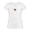 Playera Dama: Algodón Peinado Cuello V Miniatura
