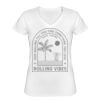 Playera Dama: Algodón Peinado Cuello V Miniatura