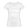 Playera Dama: Algodón Peinado Cuello V Miniatura