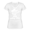 Playera Dama: Algodón Peinado Cuello V Miniatura