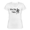 Playera Dama: Algodón Peinado Cuello V Miniatura