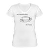 Playera Dama: Algodón Peinado Cuello V Miniatura