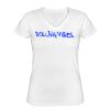 Playera Dama: Algodón Peinado Cuello V Miniatura