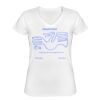 Playera Dama: Algodón Peinado Cuello V Miniatura