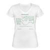 Playera Dama: Algodón Peinado Cuello V Miniatura