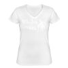Playera Dama: Algodón Peinado Cuello V Miniatura