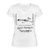 Playera Dama: Algodón Peinado Cuello V Miniatura