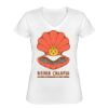 Playera Dama: Algodón Peinado Cuello V Miniatura