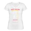 Playera Dama: Algodón Peinado Cuello V Thumbnail